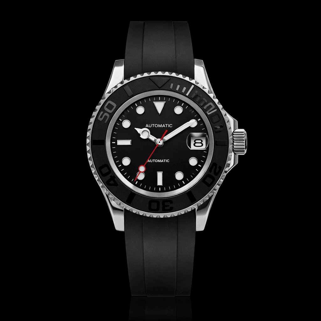 Seikmariner Steel Black Rubber