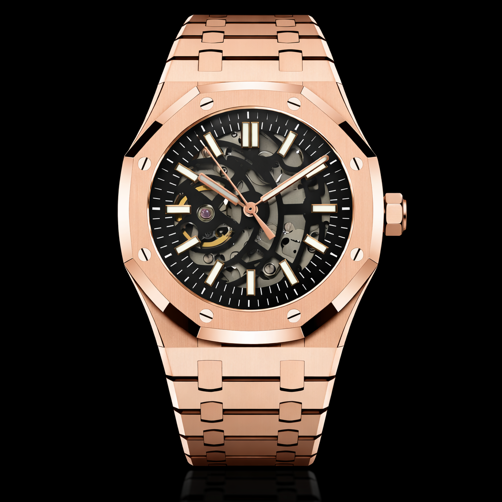 Royal Oak Skeleton oro rosa