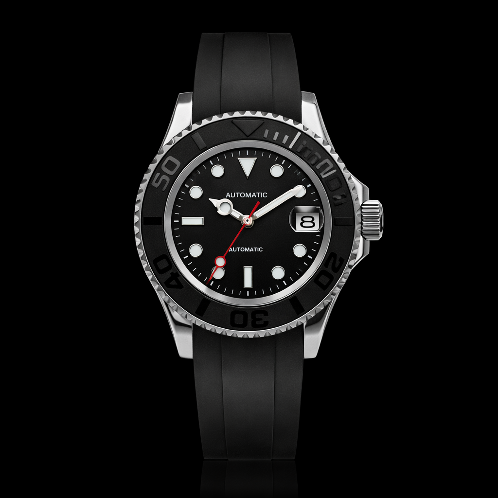 Seikmariner Steel Black Rubber